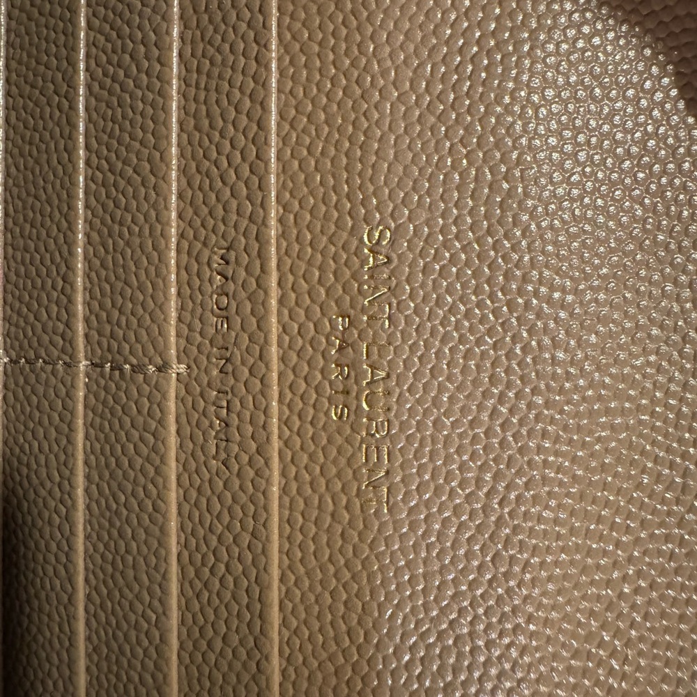 Yves Saint Laurent Taupe Quilted Crossbody Bag - Picture 13 of 16